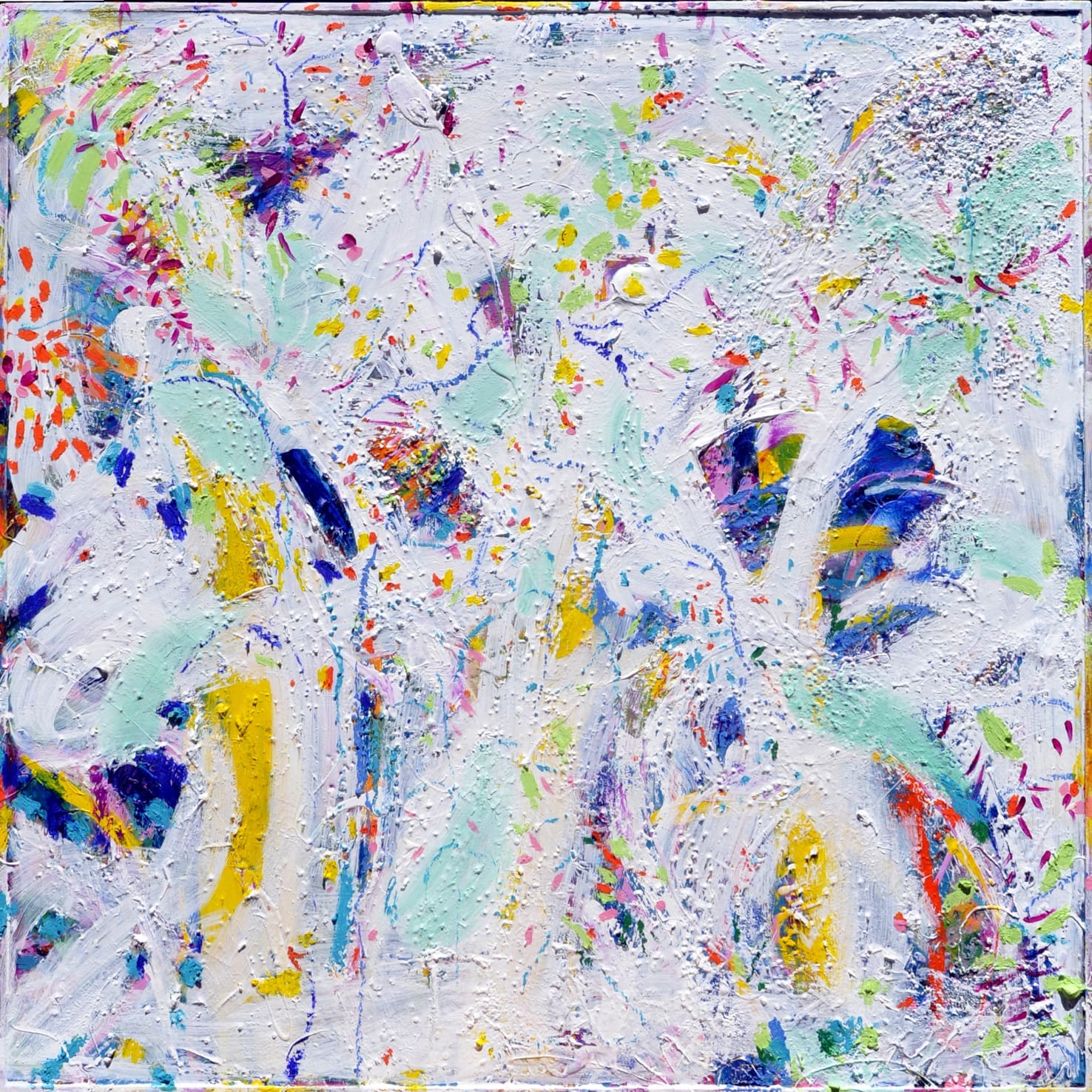 Garden of peace | Oil on wood | 122x122cms