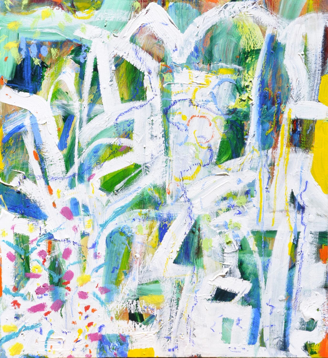 Trees communicating | Oil on canvas | 60x60cms