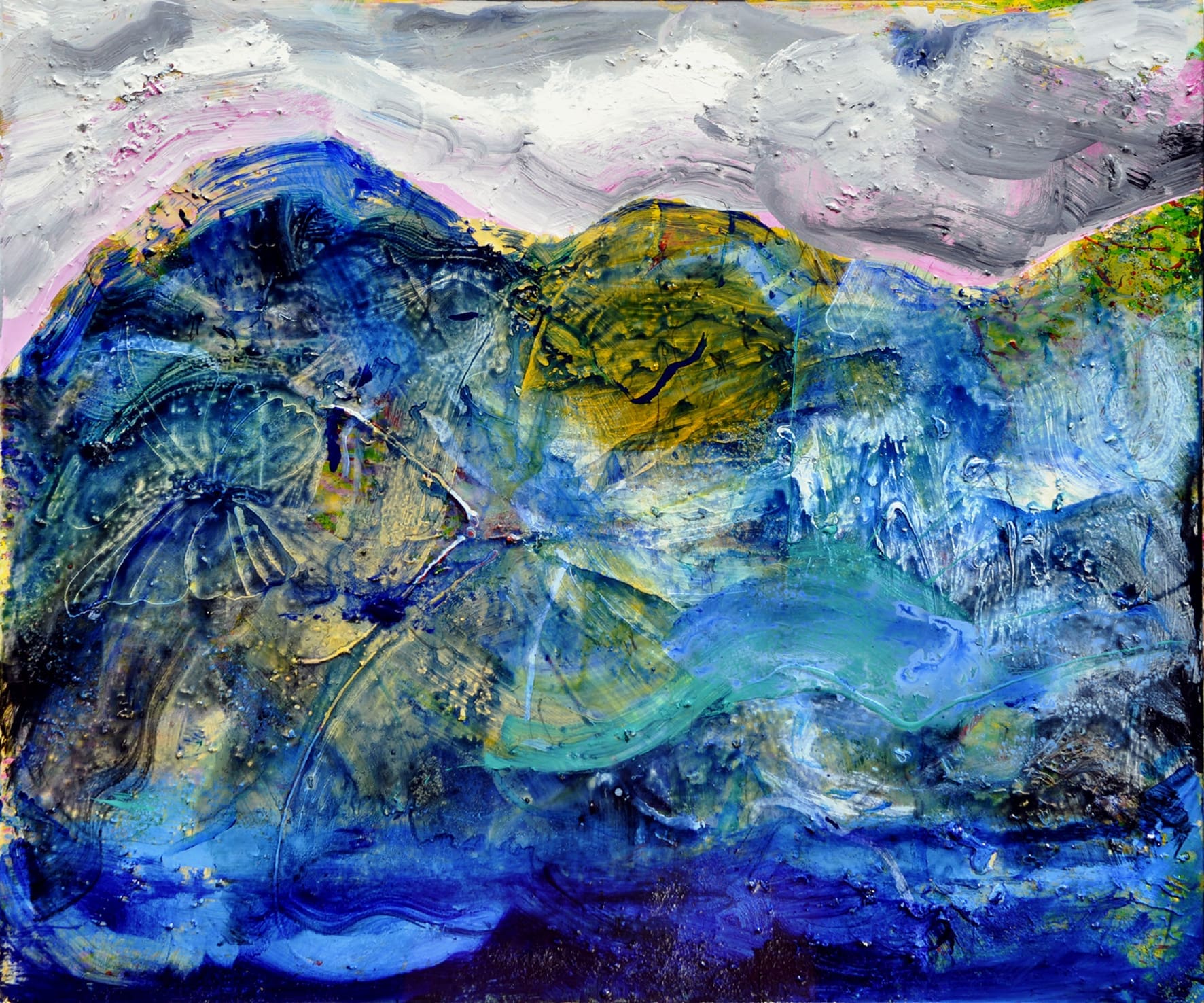 Butterflies carry our souls to the next world | Oil on canvas | 120x100cms