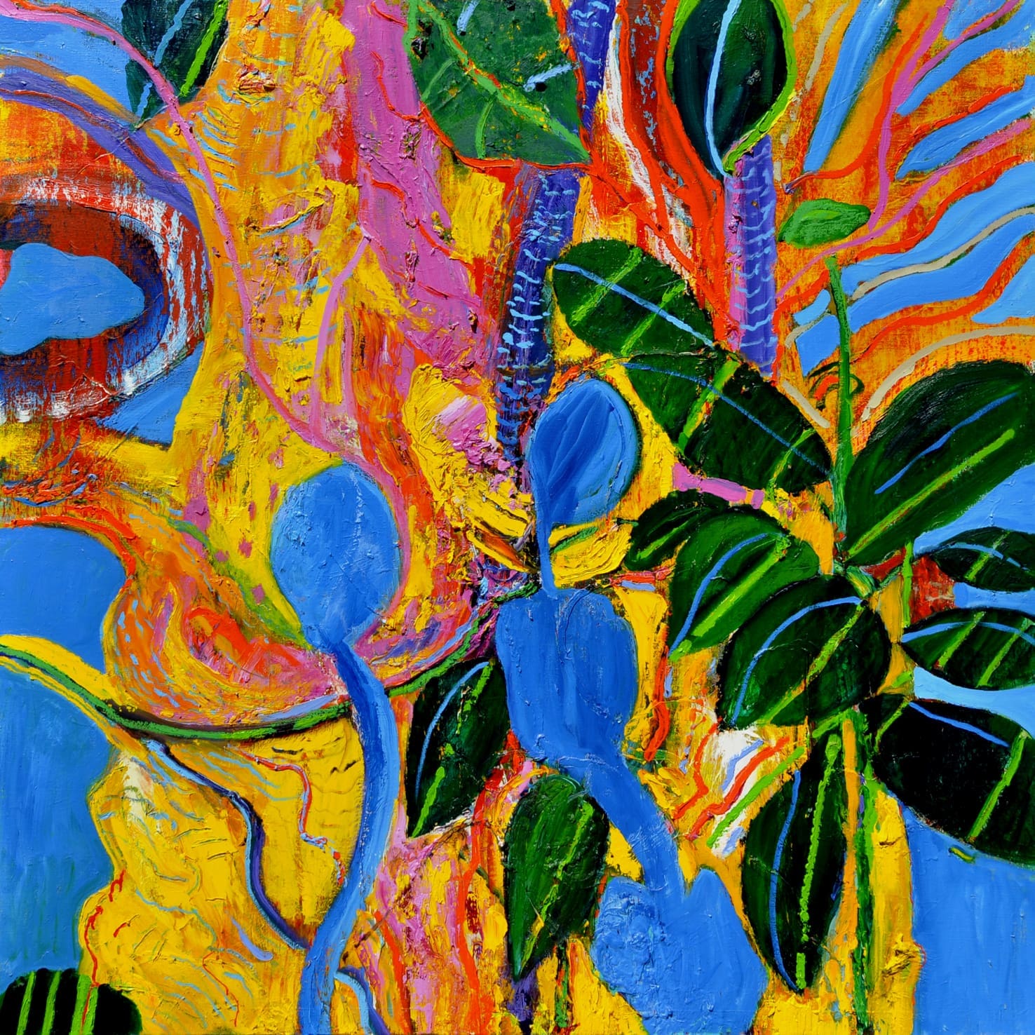 The mighty baobab | Oil on canvas | 122X122cms