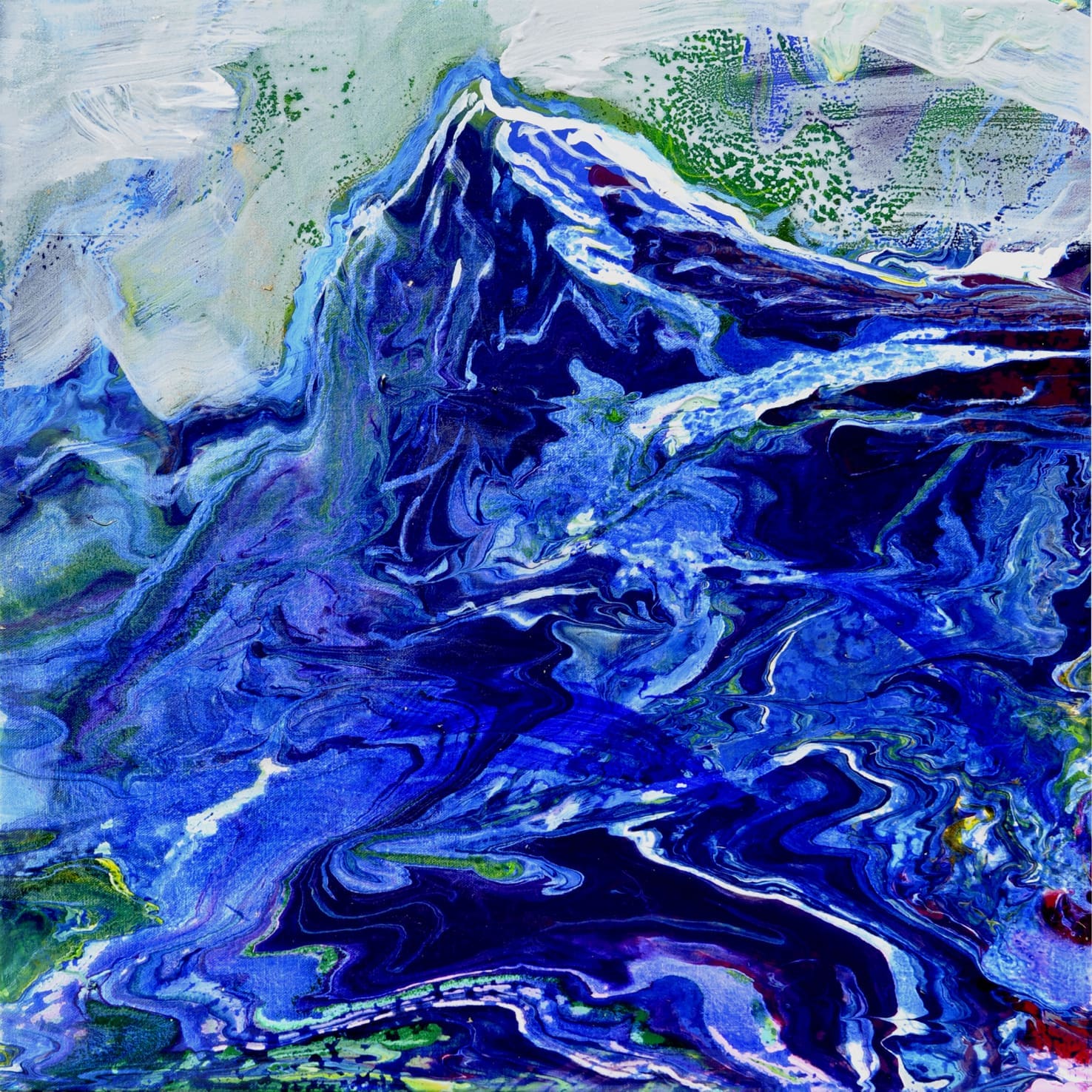 Blue mountain | Oil on canvas | 60x60cms